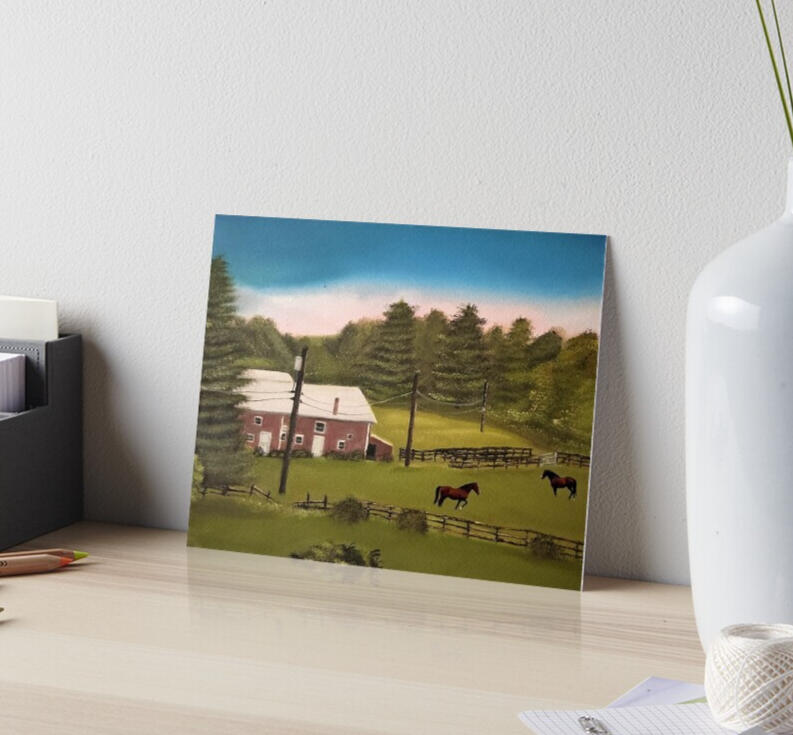 Horse Ranch painting art print